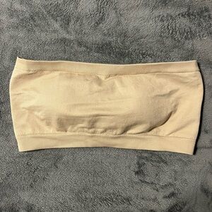NWOT Crop Shop Boutique CSB Beige Cleo Bandeau Size Large L